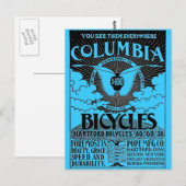  reclame - Columbia fietsen Briefkaart (Voorkant / Achterkant)