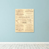 Reclame door negen ondernemingen canvas afdruk (Insitu (Houten vloer))
