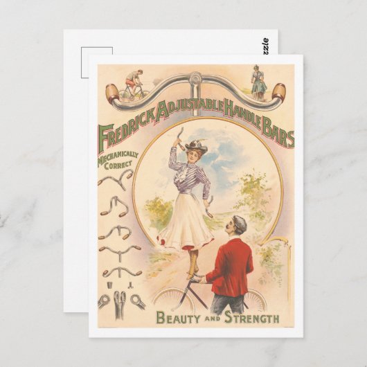  reclame Fiets Handvat Bars Briefkaart (Voorkant / Achterkant)