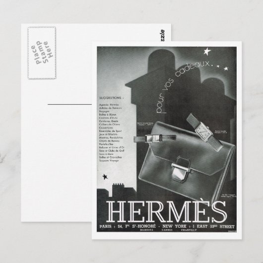 Reclame, Hermes Briefkaart (Voorkant / Achterkant)