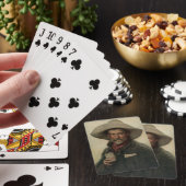 Reclame Litho van Cowboy Bier spelkaarten Vintage Speelkaarten (Insitu)