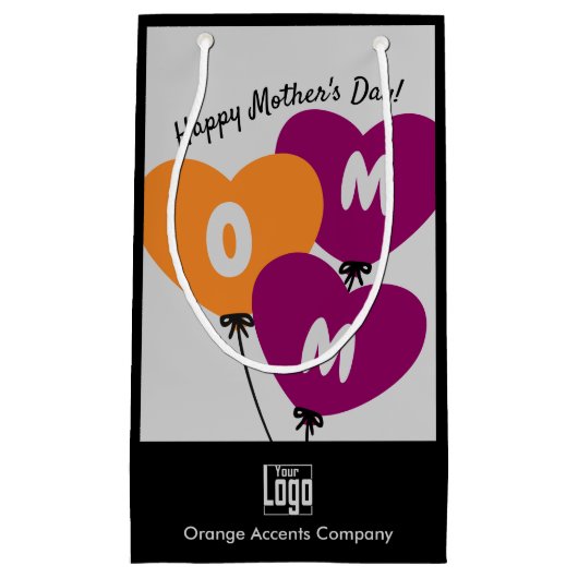 Reclame Moeder Ballonnen Gelukkige Moederdag Klein Cadeauzakje (Voorkant)