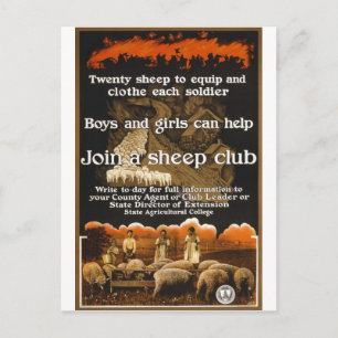 Reclame op Posters tijdens de Eerste Wereldoorlog Briefkaart