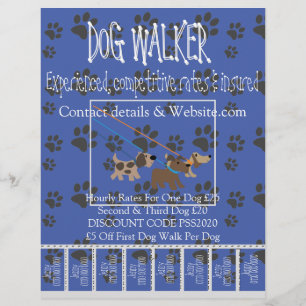 Reclame Promotie Flyers Honden Uitlaten
