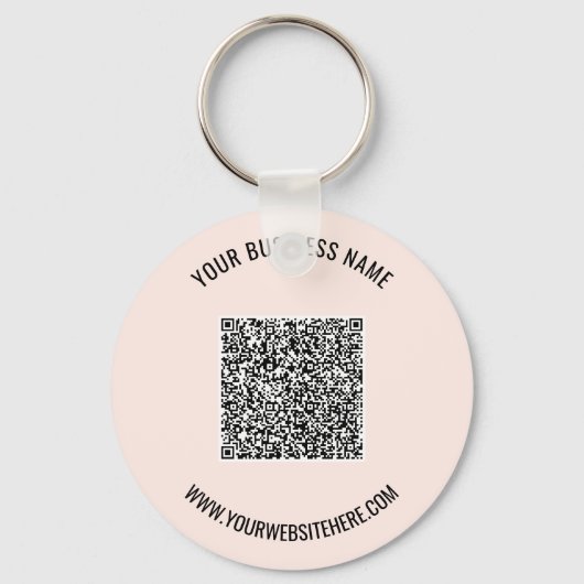 Reclame Promotionele Uw QR-code Sleutelhanger Voor (Voorkant)
