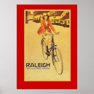 reclame, Raleigh fietsen Poster