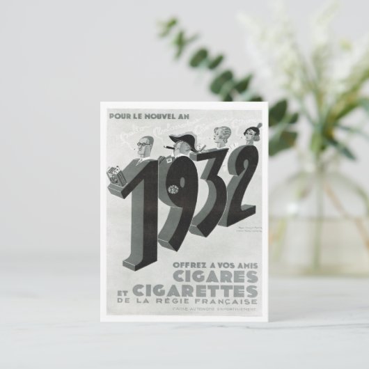 Reclame, sigaretten, sigaretten briefkaart (Staand voorkant)