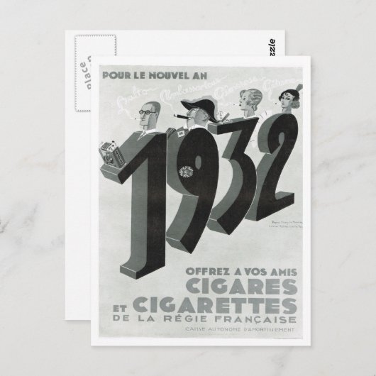 Reclame, sigaretten, sigaretten briefkaart (Voorkant / Achterkant)