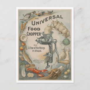 reclame Universal Food Chopper Briefkaart