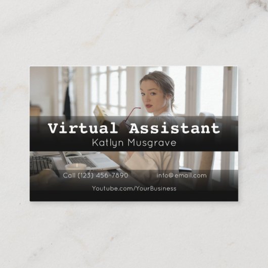 Reclame Virtuele Assistenten Gig Visitekaartje (Achterkant)