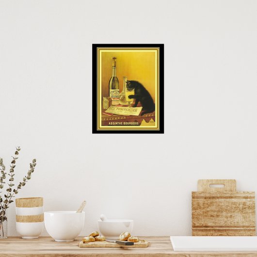  reclame voor Absinthe Bourgeois Poster (Keuken)
