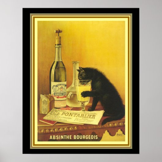  reclame voor Absinthe Bourgeois Poster (Voorkant)