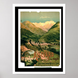 Reclame voor "Allevard Les Bains", Isere (kol. Poster