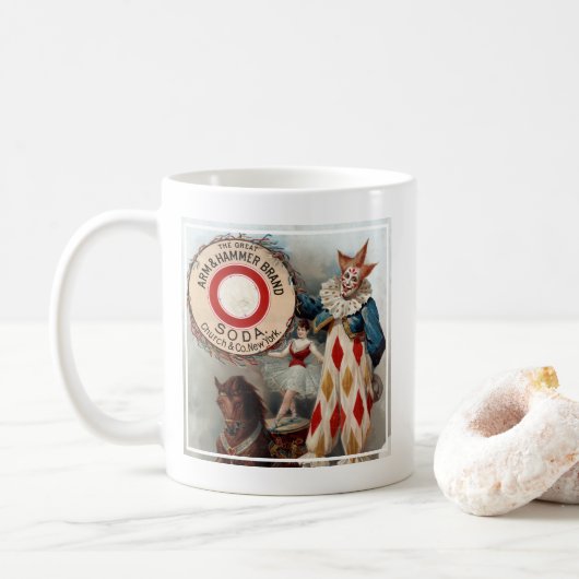  reclame voor arm & hamer soda koffiemok (Met donut)