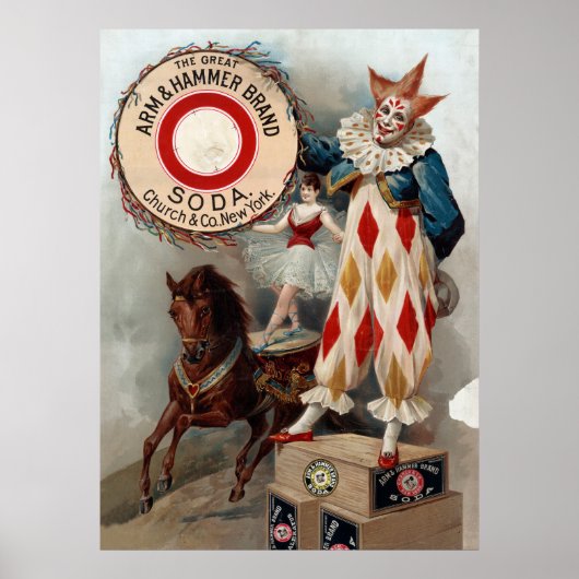  reclame voor arm & hamer soda poster (Voorkant)