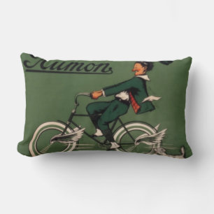 Reclame voor Aumon-fiets uit het verleden Kussen