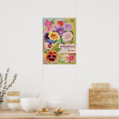  reclame voor bloemen poster (Keuken)