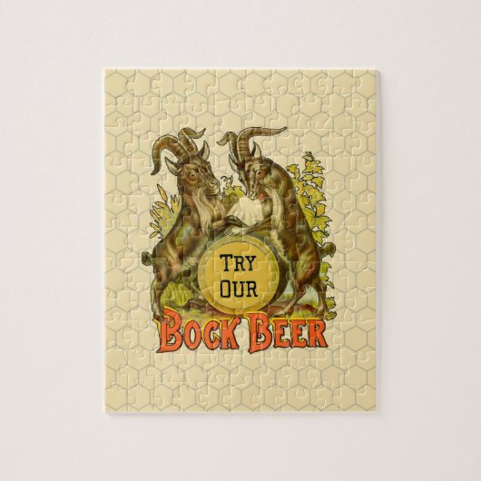 Reclame voor Bockbier van Geiten Legpuzzel (Verticaal)