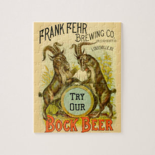 Reclame voor Bockbier van Geiten Legpuzzel