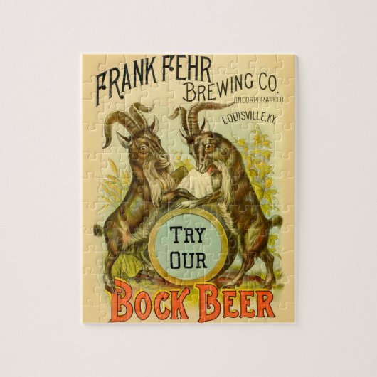 Reclame voor Bockbier van Geiten Legpuzzel (Verticaal)