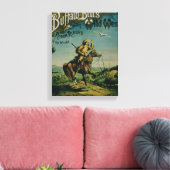 Reclame voor 'Buffalo Bill's Wilde West and Co. Canvas Afdruk (Insitu (Woonkamer))