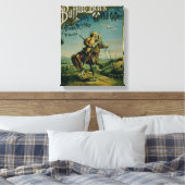 Reclame voor 'Buffalo Bill's Wilde West and Co. Canvas Afdruk (Insitu (Slaapkamer))