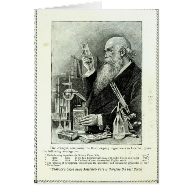 Reclame voor "Cadbury's Cocoa" (Voorkant)