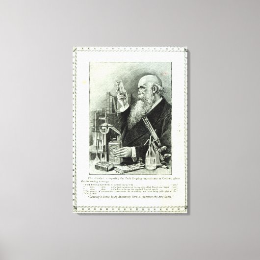 Reclame voor "Cadbury's Cocoa" Canvas Afdruk (Voorkant)