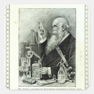 Reclame voor "Cadbury's Cocoa" Vierkante Sticker