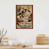 Reclame voor Champagne Biscuits Poster (Keuken)