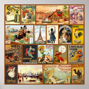reclame voor chocolade poster