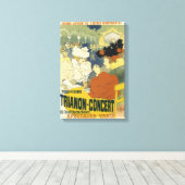 reclame voor concerten canvas afdruk (Insitu (Houten vloer))