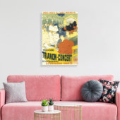 reclame voor concerten canvas afdruk (Insitu (Woonkamer))