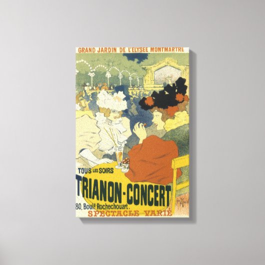 reclame voor concerten canvas afdruk (Voorkant)