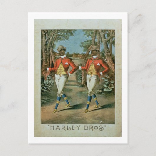 Reclame voor de "Harley Brothers" (kleur li Briefkaart (Voorkant)
