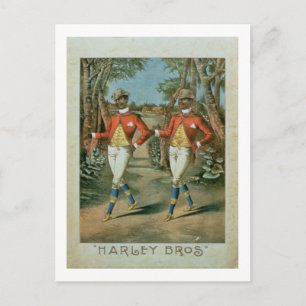 Reclame voor de "Harley Brothers" (kleur li Briefkaart