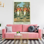 Reclame voor de "Harley Brothers" (kleur li Canvas Afdruk (Insitu (Woonkamer))