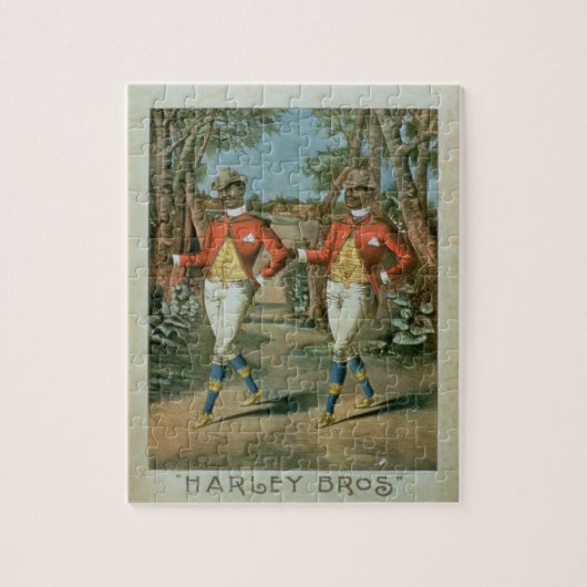 Reclame voor de "Harley Brothers" (kleur li Legpuzzel (Verticaal)