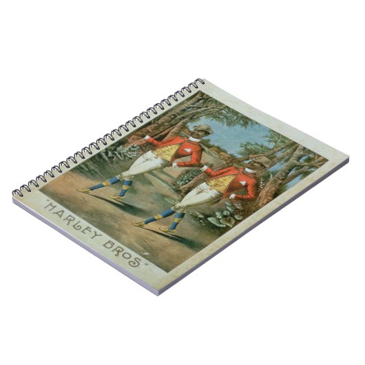 Reclame voor de "Harley Brothers" (kleur li Notitieboek (Linkerzijde)