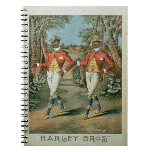 Reclame voor de "Harley Brothers" (kleur li Notitieboek (Voorkant)