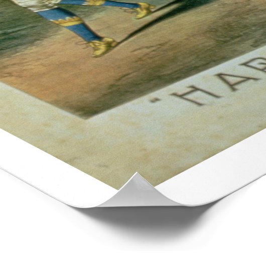 Reclame voor de "Harley Brothers" (kleur li Poster (Hoek)