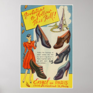  reclame voor de Mode van Parijs Poster