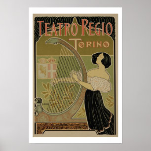 Reclame voor de "Theaterkoninklijke theaterkoninkl Poster