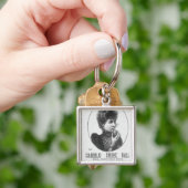 Reclame voor de zwarte koolstof sleutelhanger (Hand)
