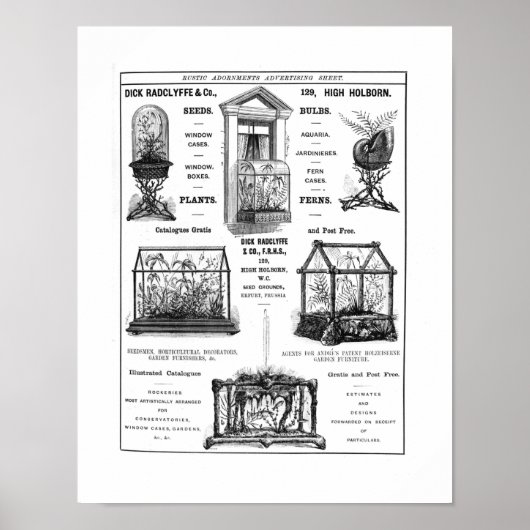 Reclame voor "Dick Radclyffe & Co." Rustische adve Poster (Voorkant)