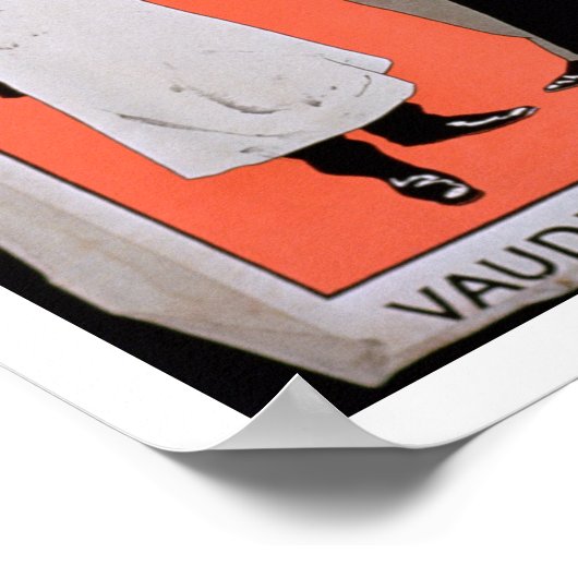 Reclame voor 'Een nacht uit' in de Vaudeville Poster (Hoek)