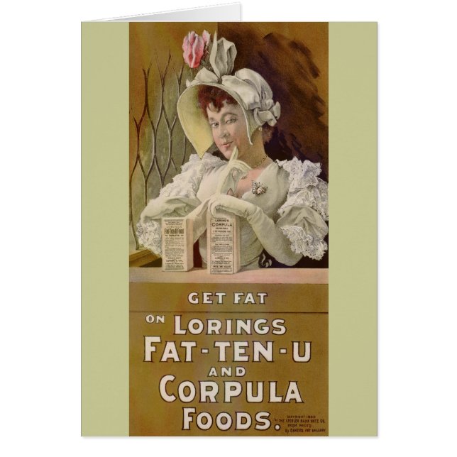 Reclame voor Fat Food Tables 1895 (Voorkant)