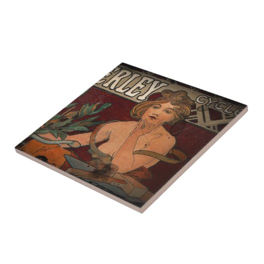 Reclame voor fietsen tegeltje (Zijkant)