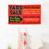Reclame voor herbruikbare Gard Sale Garage-verkoop Spandoek (Insitu)