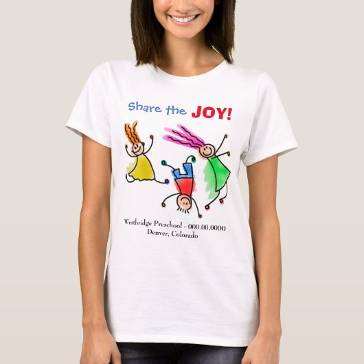 Reclame voor jonge kinderen t-shirt (Voorkant)